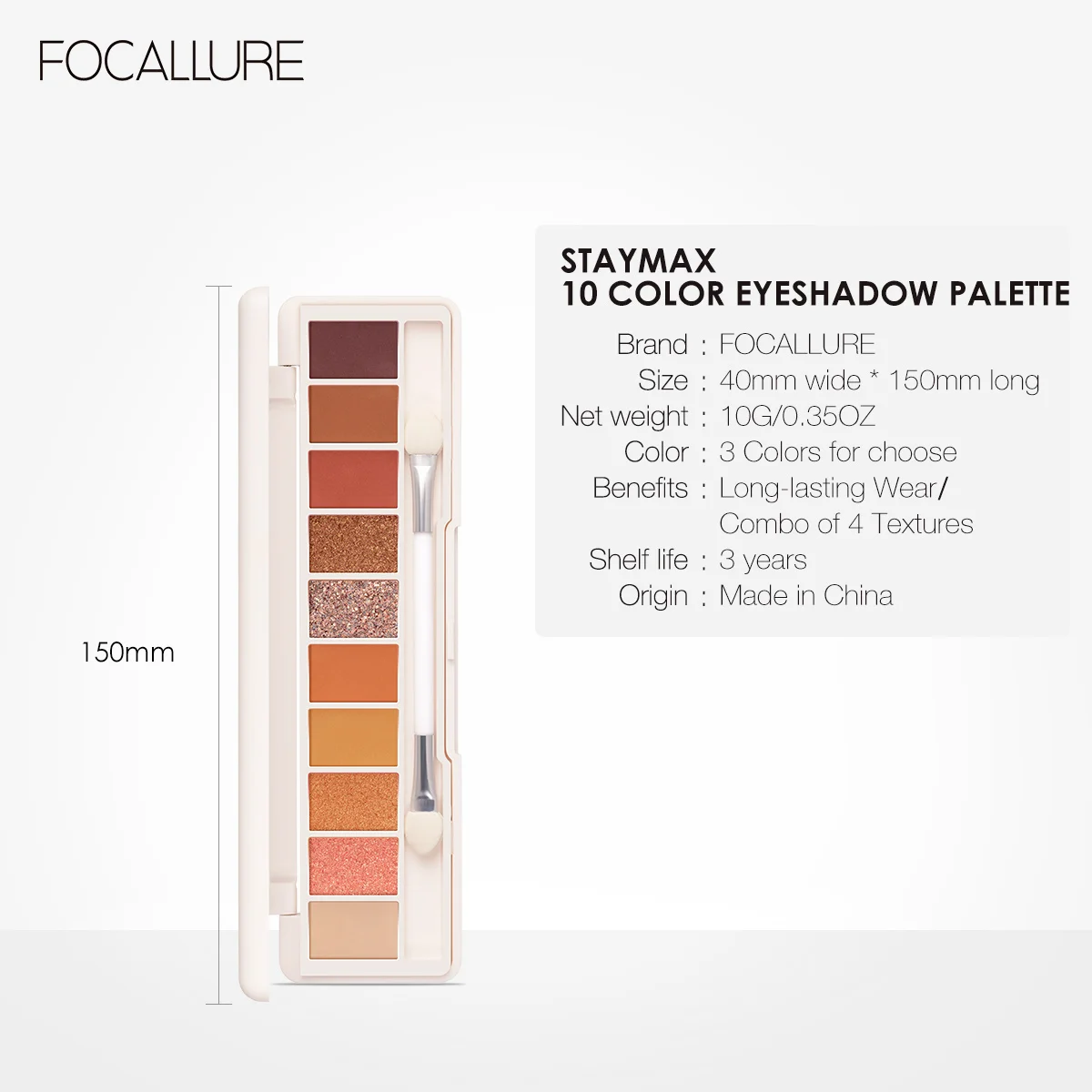 Wholesale FOCALLURE Eyeshadow Palette Long Lasting Colorful Eye Shadows Pallet Glitter Highlighter Shimmer Eye Makeup Cosmetics