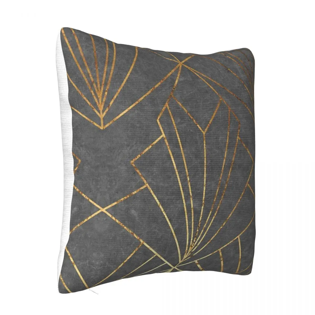 Art Deco Textured Grey - Large Scale Pillow Cover Pillow Case Covers Decorative Pillowcase Pillow Case Pillow Cover