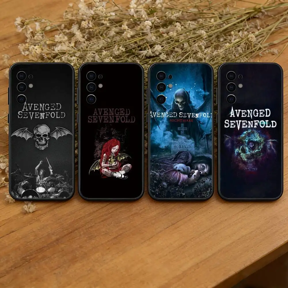 A-Avenged S-Sevenfold Band Phone Case Black Silicone Soft For Samsung S25,S24,S21,S22,S23,S30,Ultra,S20,Plus,Fe,Lite