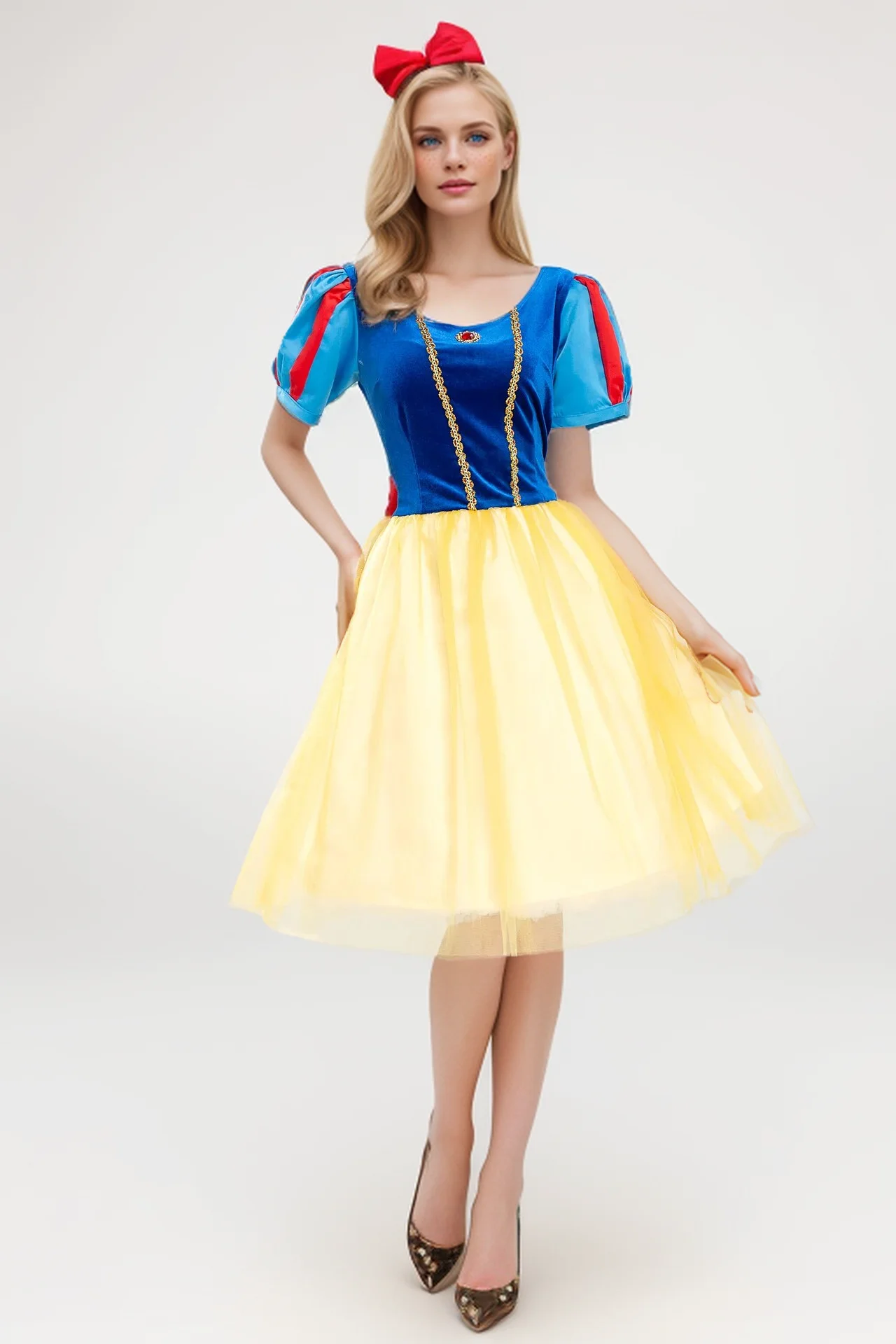 Halloween adult Snow White dress stage show cosplay Disney Anna Elsa costume adult images - 6