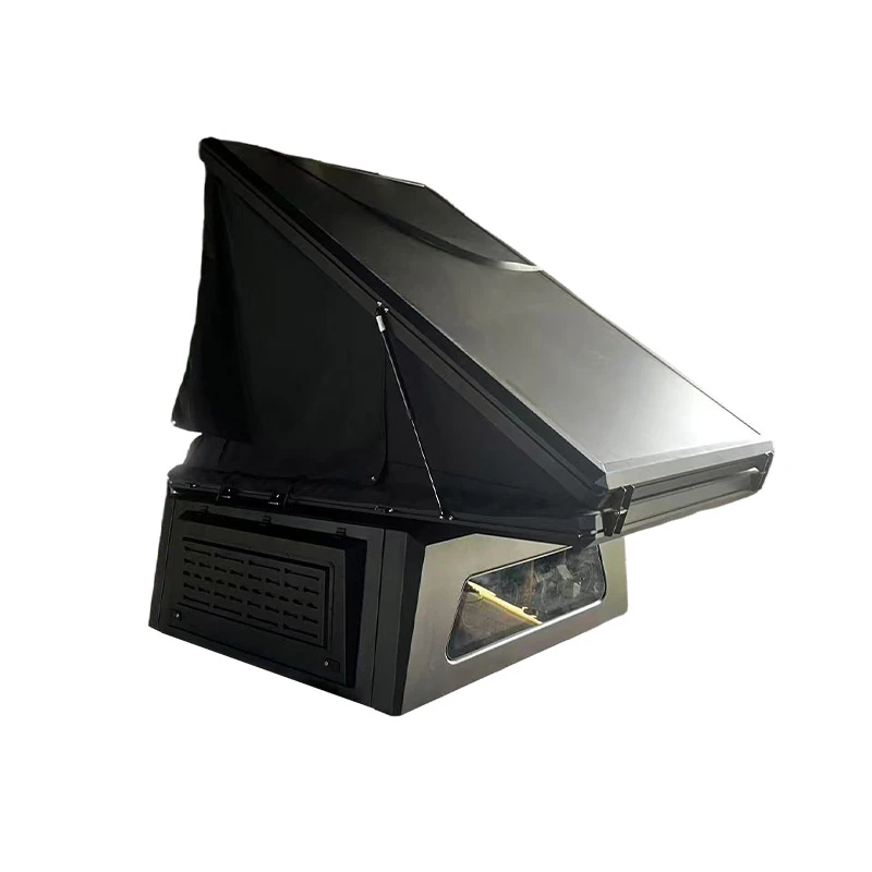 Car Accessories 4x4 Integrated Openable High Roof Tent With Triangular Sleeping Tent For Gladiator Pickup Truck
