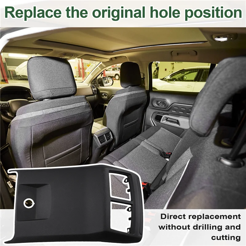 

Firmly Car Rear Armrest Vent Cover Air Outlet 9816346577 For Citroen C5 AIRCROSS 2018-2021 4008