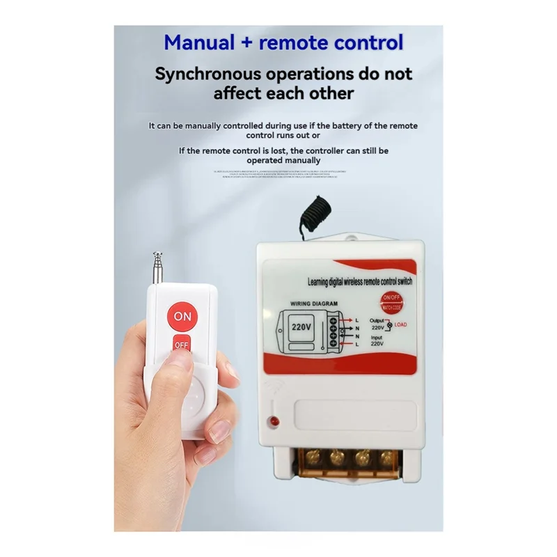 

B64B-Водяной насос 220 В высокой мощности с дистанционным управлением для промышленного и бытового использования, радиус действия 500 м для управления двигателем и освещением
