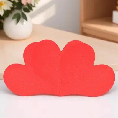 

100 Pcs Heart-shaped Card Decorations Small Cards Blank Greeting Red Valentine Diy