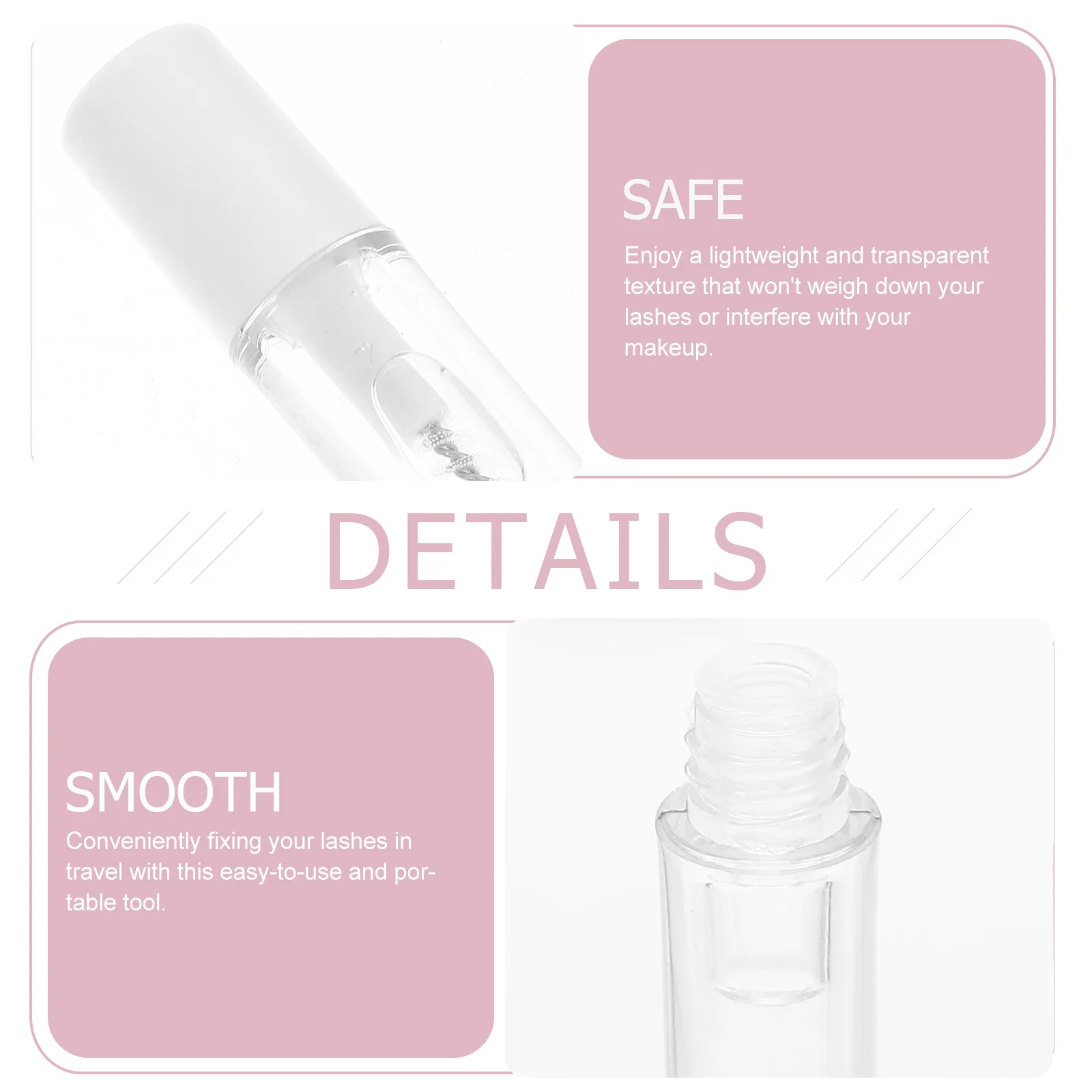 

4pcs Eyelash Fixing Liquid Clear Brow Gel Sweat-Proof Mascara Setting Gel Waterproof Eyebrow Styling Makeup Supplies