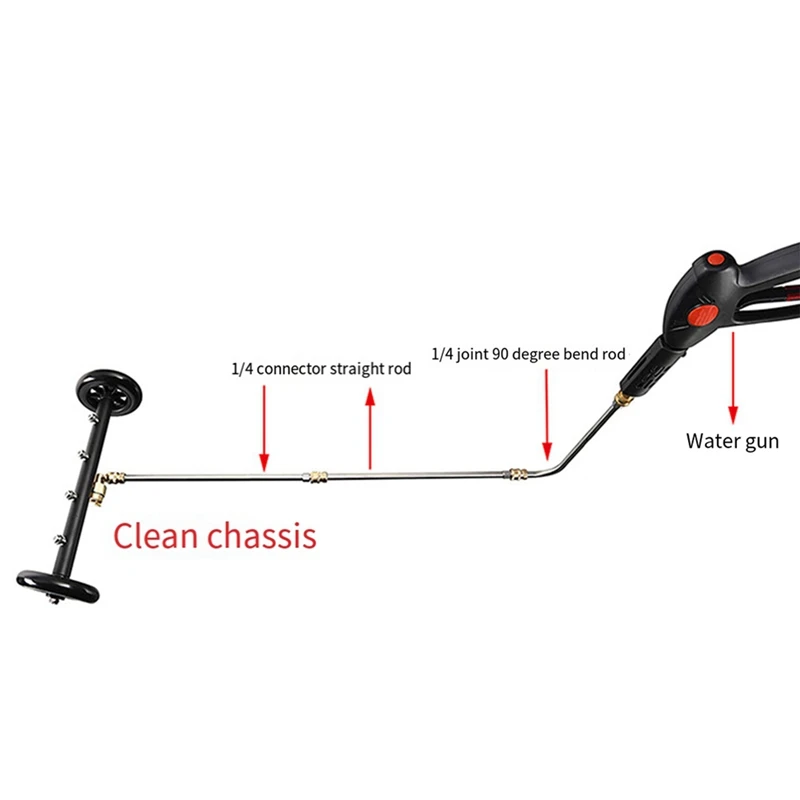 Undercarriage Cleaner High Pressure Washer 4000Psi 16 Inch Car Chassis Road Surface