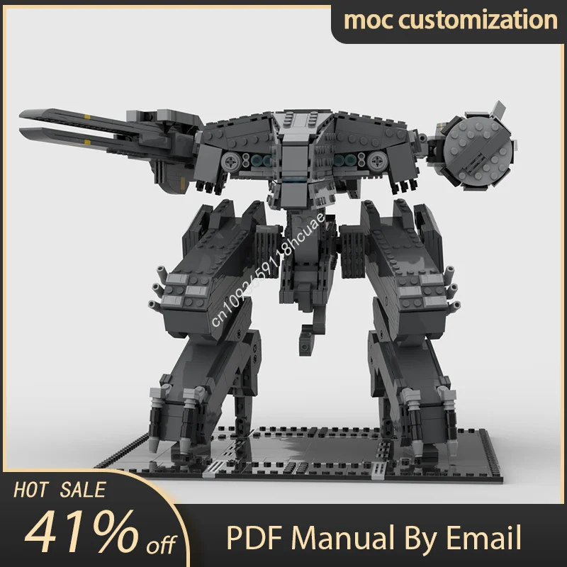 

1885PCS MOC Metal Gear Rex Metal Gear Solid Creator Model Building Block Diy Creative Assembly Educational Bricks Toys Kid Gift
