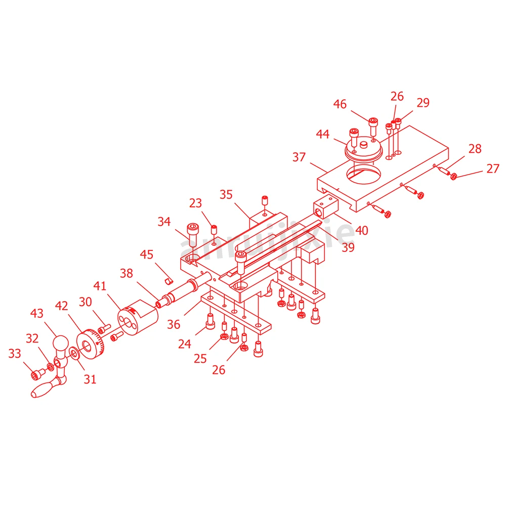 مجموعة أطباق السرج الأوسط SIEG C2&C3&SC2&CX704&G8688&G0765&JET BD-6/BD -7 /BD-X7&CX704 7 "x 12" قطع غيار مخرطة صغيرة منزلية ذاتية الصنع