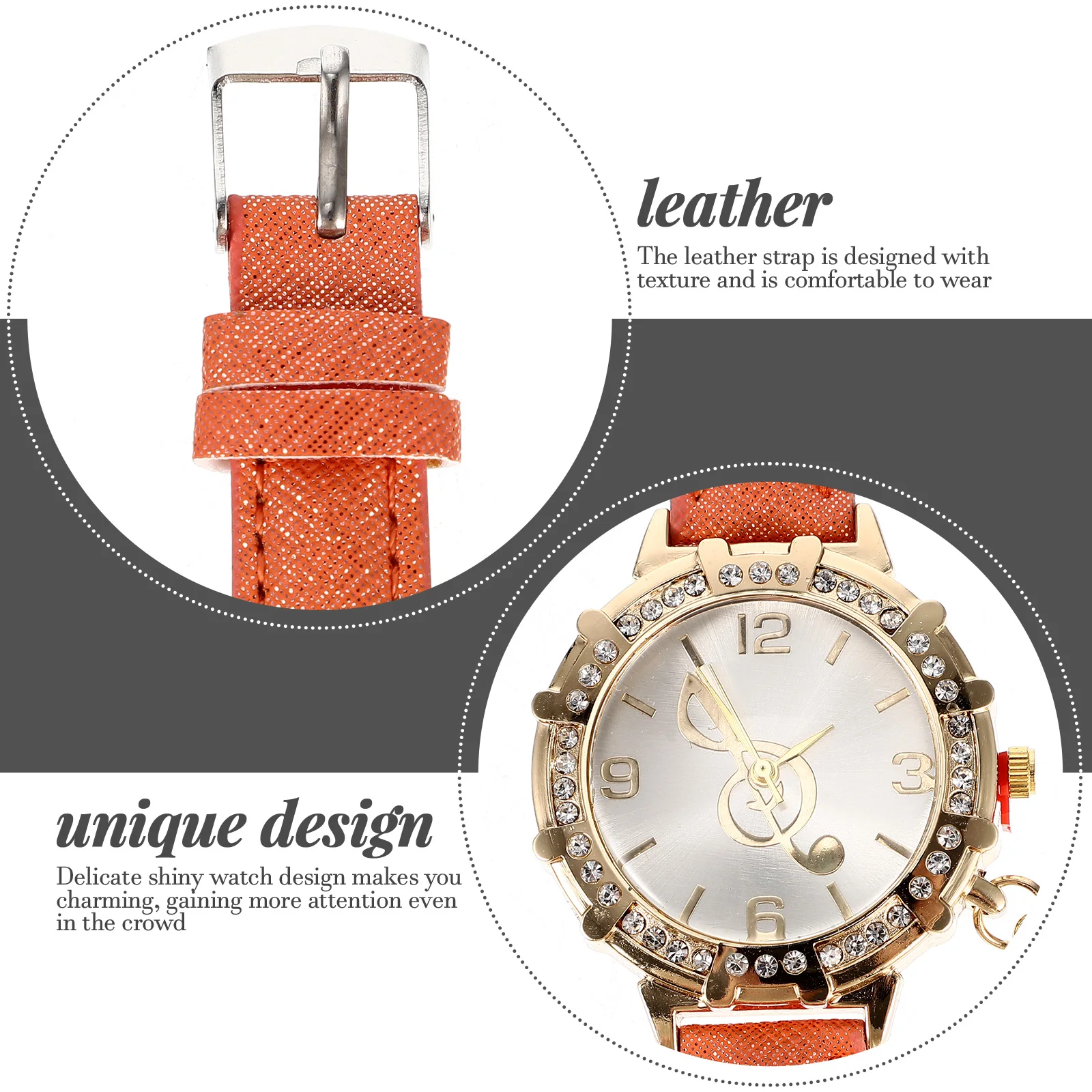 

Elegant Women'S Diamond Watch Metal Wristwatch Stylish Leisure Watch For Casual Party School Office Adjustable Shiny Gift For
