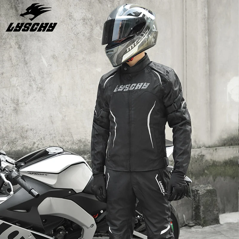 

LYSCHY waterproof motorcycle riding suit rainproof windproof breathable removable warm liner CE2 protective gear riding jacket