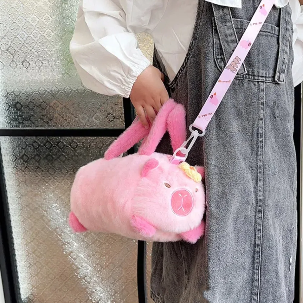 

Сумка для телефона из ПП-хлопка в корейском стиле, мягкая мультяшная сумка-ведро с капибарой, сумка через плечо с пчелой и цветами, повседневная