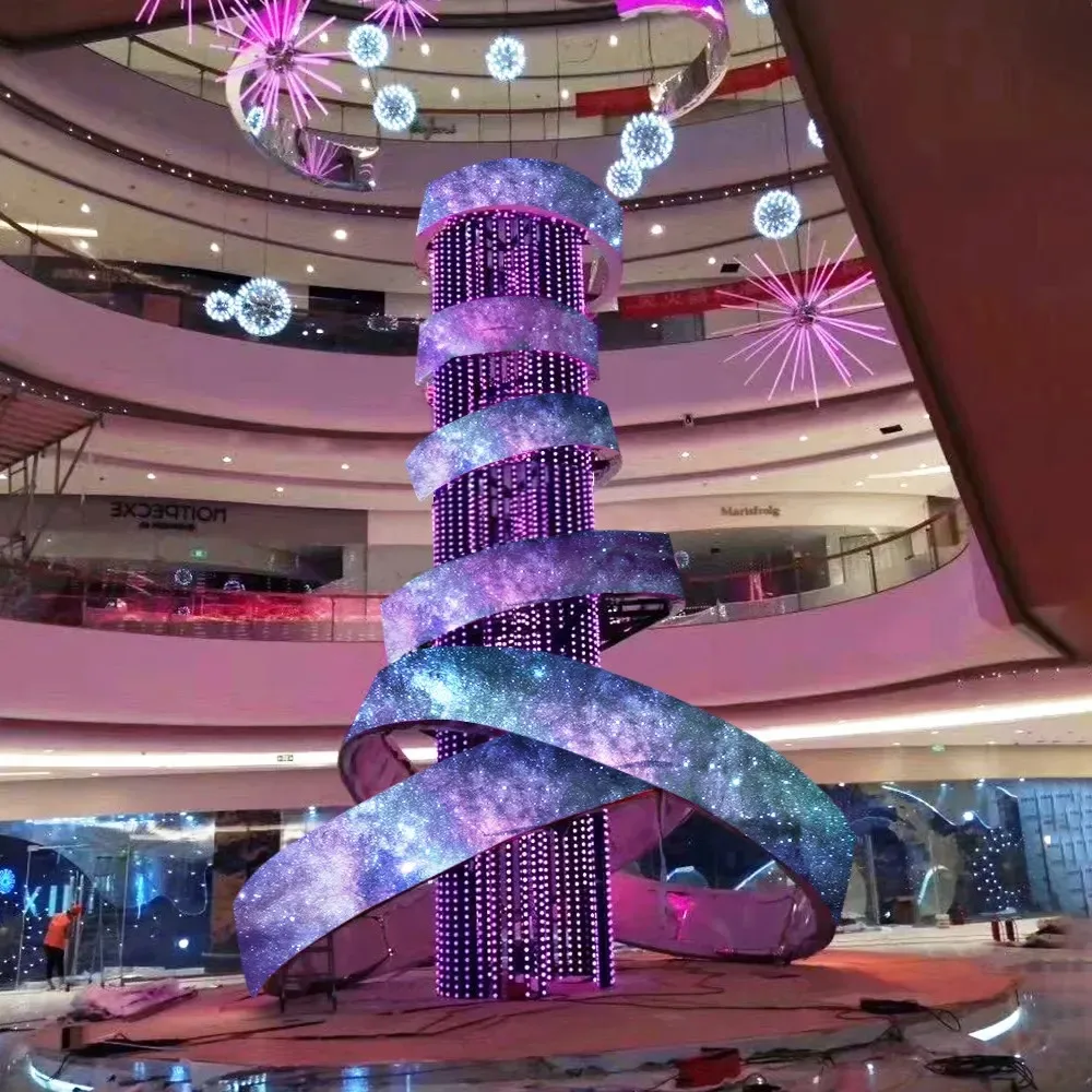 Full Color Flexible LED Display for Advertising Special-shaped with Animation Function for Shopping Malls Retail Stores