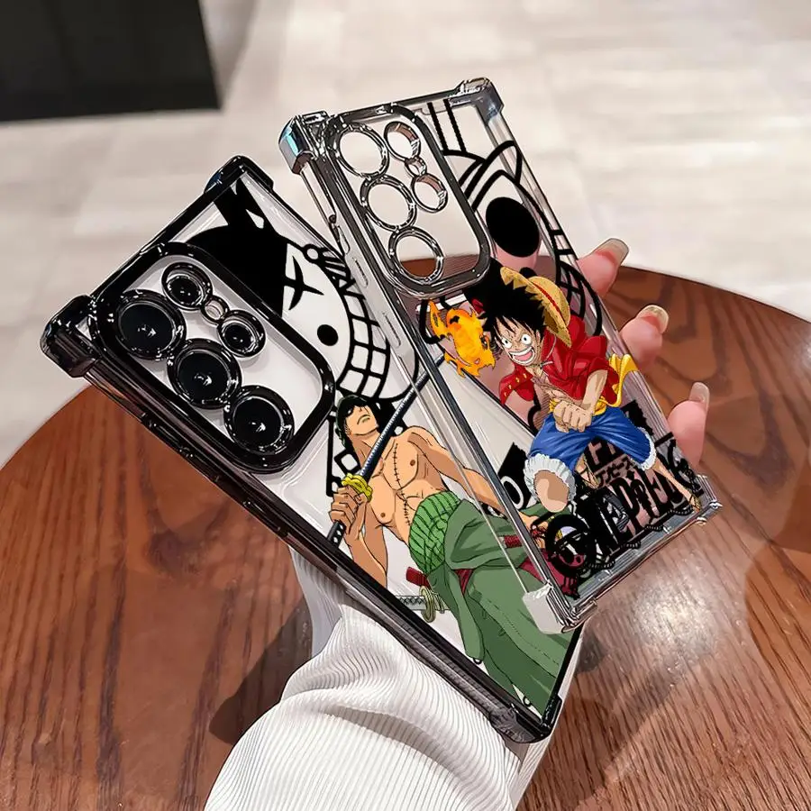 Anime Ones Pieces Rufy Custodia per telefono per Samsung Galaxy S21 Plus S22 Ultra S25 Edge S24 S20 FE S23
