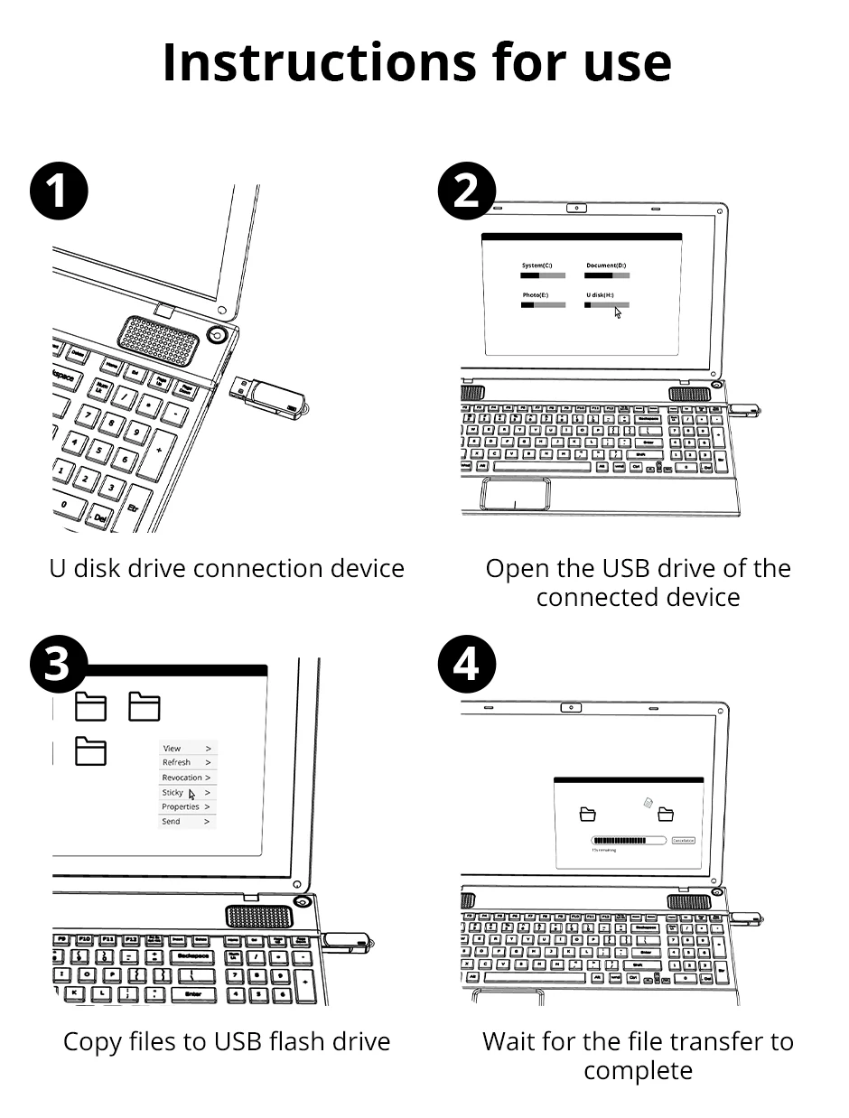 Bliksem 2in1 USB Flash Drive 32GB 64GB 128GB for TYPE-C PC High Speed USB Flash Drive 128GB USB 2.0 TYPE-C 32GB 64GB Pen Drive