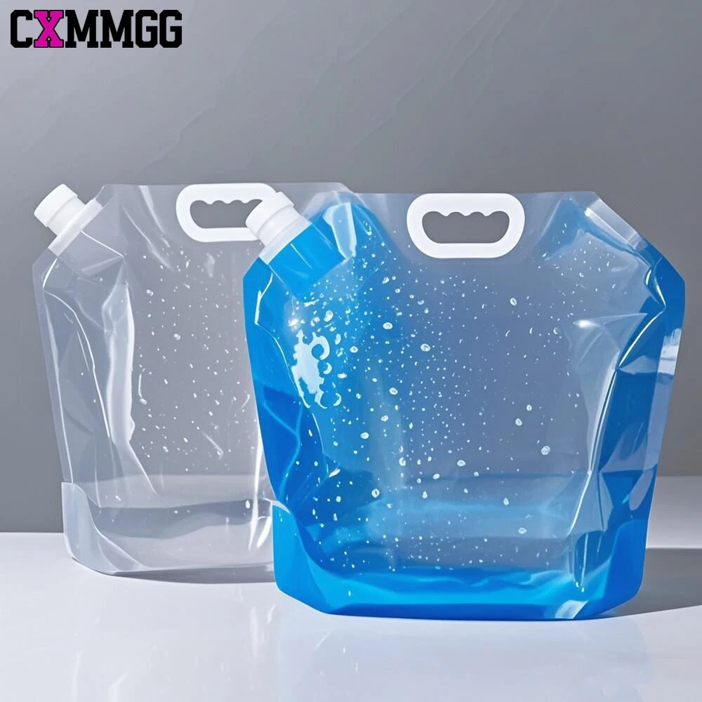 1PCS Collapsible Water Container - 5L/10L BPA-Free Foldable Water Jug for Camping,Hiking, Emergency Storage & Outdoor Activities