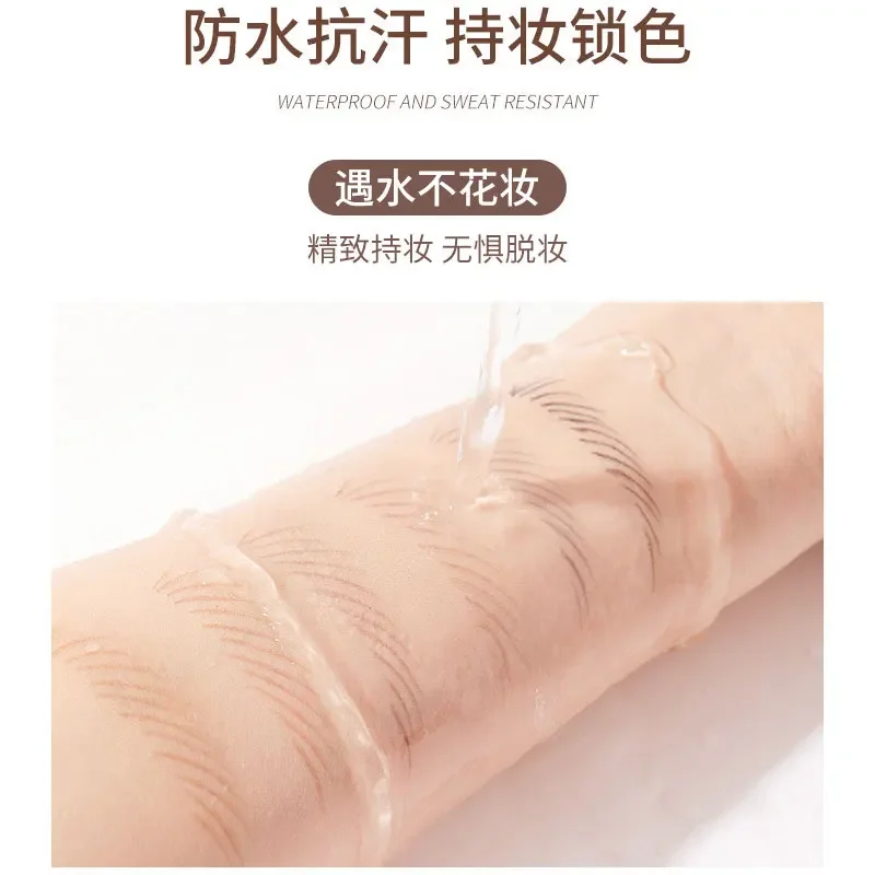 2 szt. Wodoodporna kredka do brwi, długotrwała, 5 kolorów, naturalny pisak do brwi, brązowy, czarny, wzmacniający kolor, farba, narzędzia do makijażu