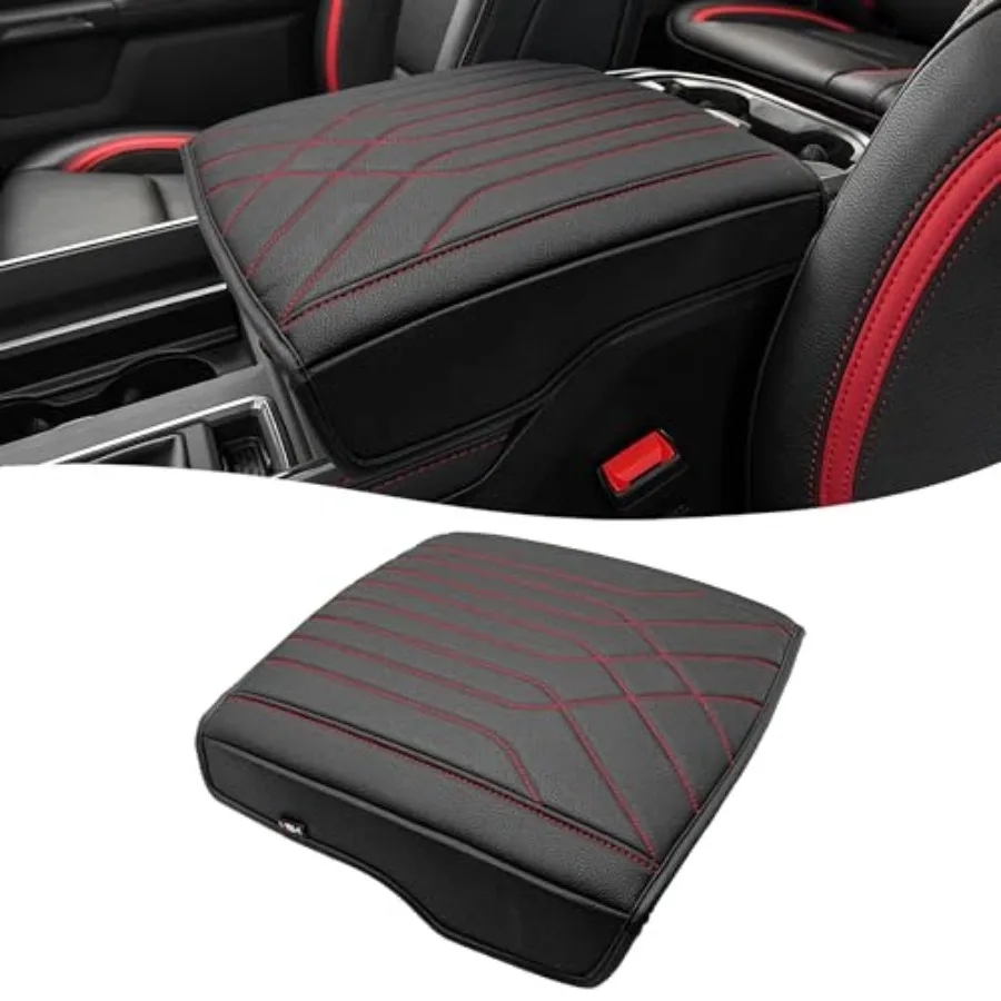 

Center Console Armrest Cover for 2019-2026 Dodge Ram 1500 2500 3500 5th Gen, Floor Console Bucket Seat, Arm Rest Cushion Pad Pr