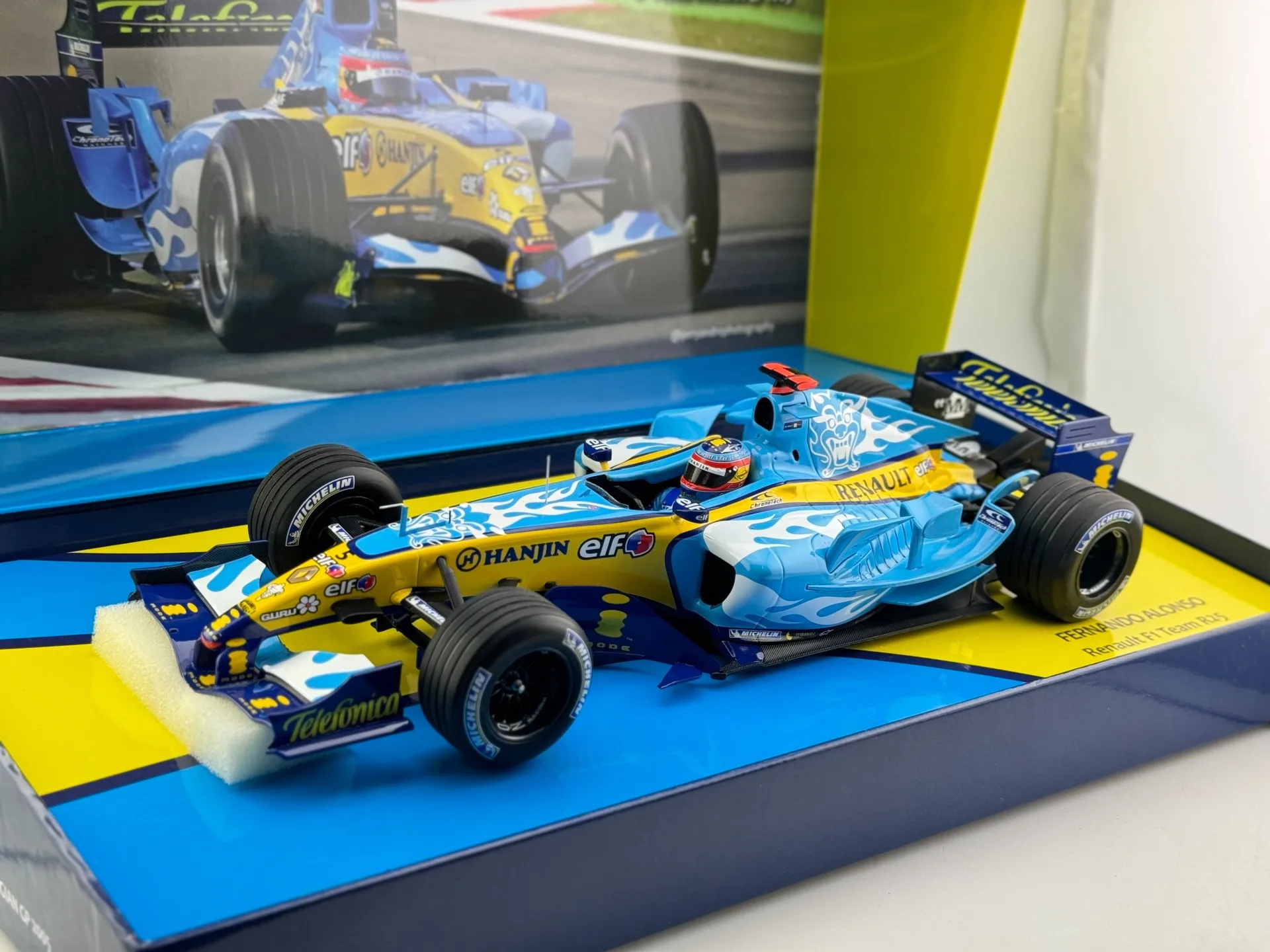 โมเดลรถเหล็กหล่อไดแคสต์ มินิแชนป์ส สเกล 1/18 เรโนลต์ ฟอร์มูล่า 1 รุ่น R25 ของสะสม ของเล่น ของที่ระลึก ของตกแต่ง