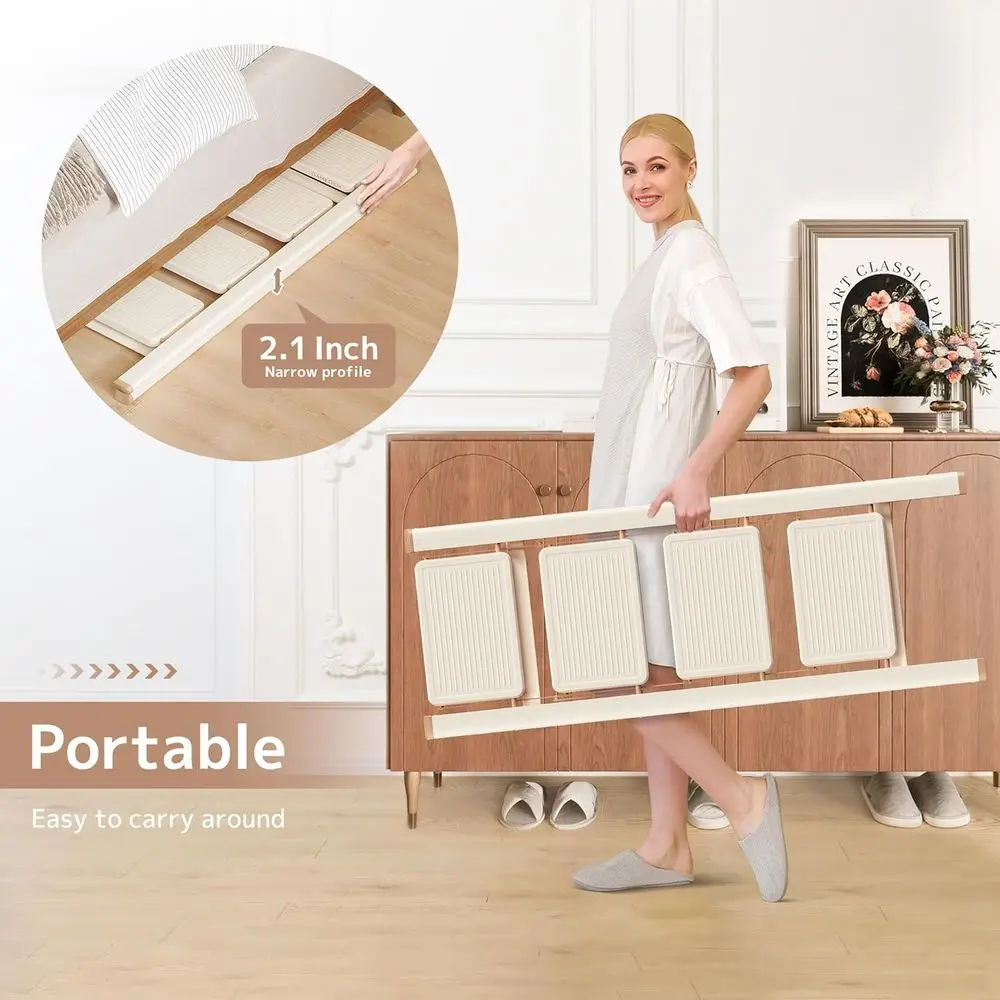 4 Step Ladder Folding Step Stool with Wide Anti-Slip Pedal, 330LBS Capacity, Lightweight Portable Stepladder for Home and Kitche