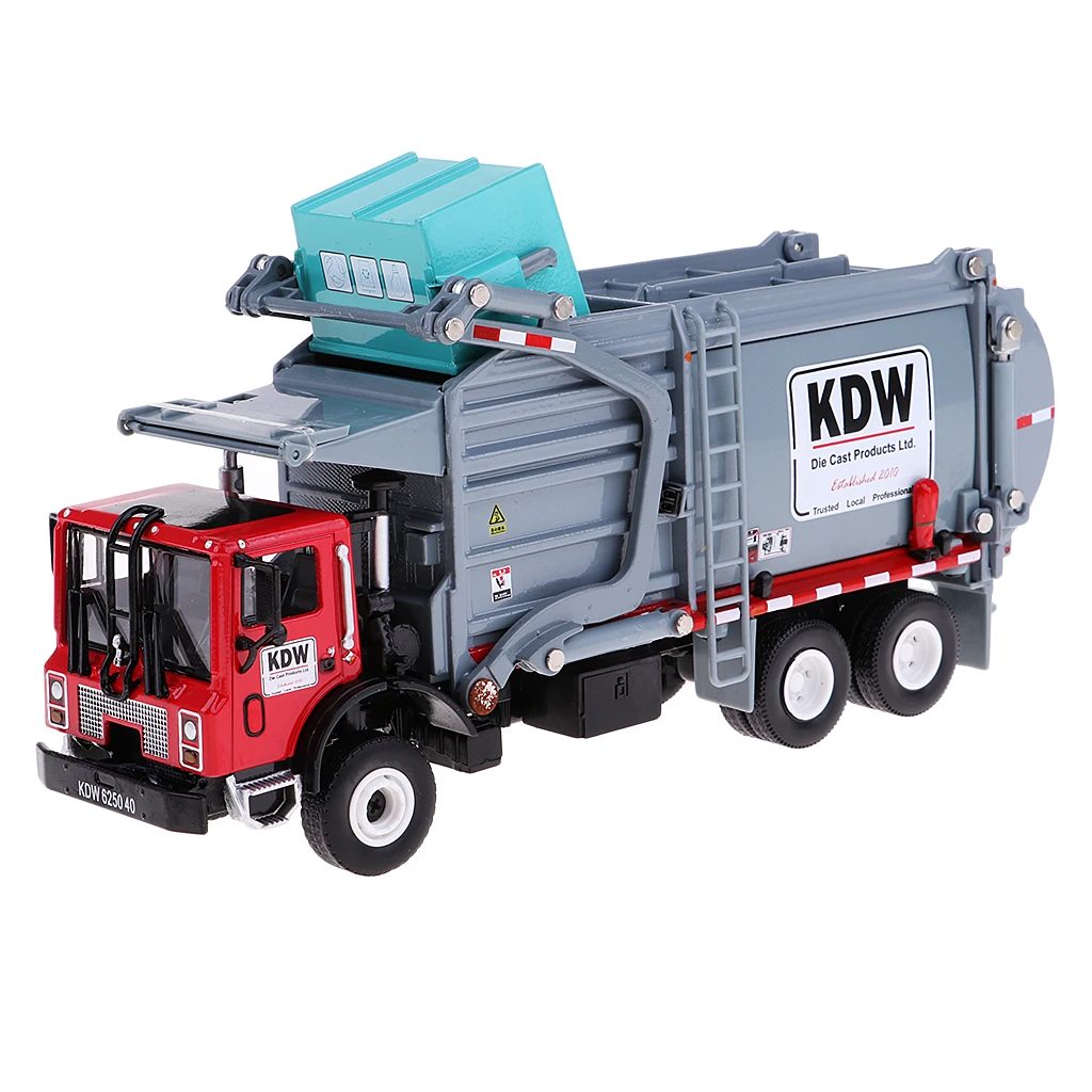 1:24 Legierung Müllwagen Modell Junk Dump Transport Modell Kinder Fahrzeug Spielzeug