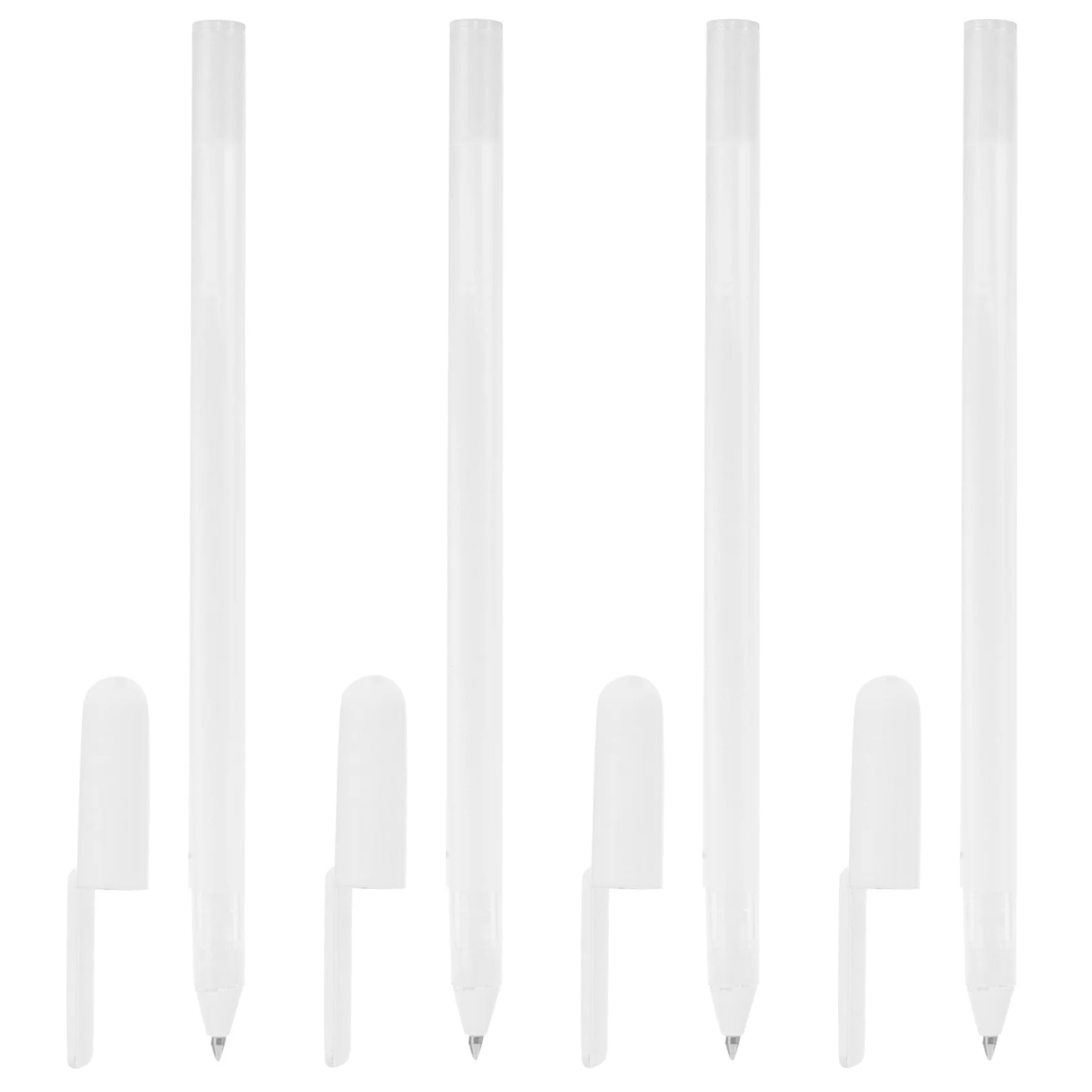 

4Pcs Tattoo Markers Pen Waterproof White Skin Pen Eyebrow Microblading Outline Brow Position Mapping Tools