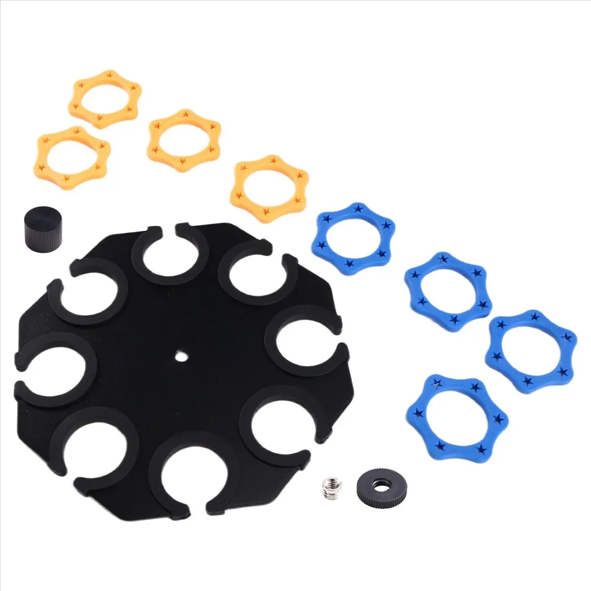 

Мультимикрофонный держатель для проводных и беспроводных микрофонов, вмещает до 8 микрофонов, черный [AA74-AAA]