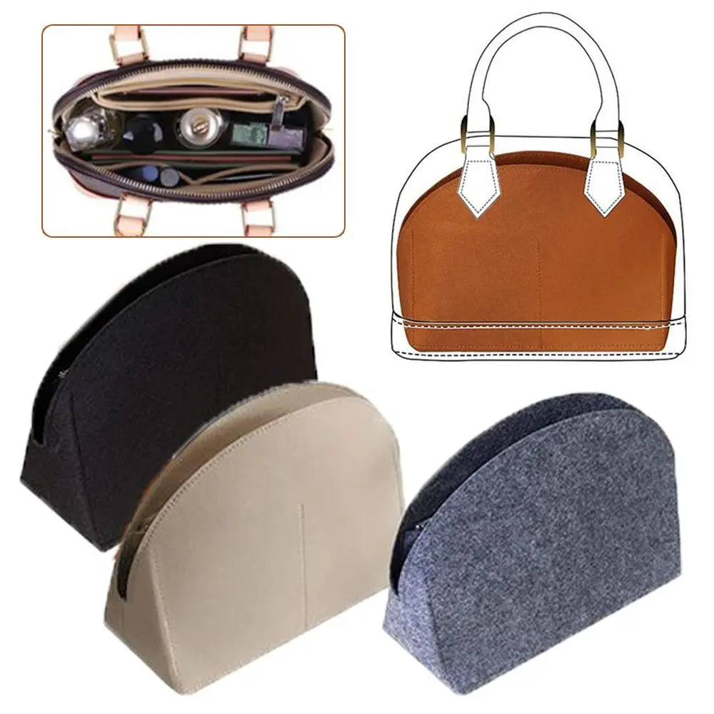 Felt Insert Liner Bag Purse Organiser Pouch Handbag Internal Bag Inner Lining Bag For LV Alma BB