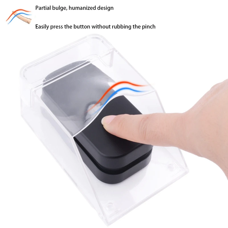 Access Control Rain Cover Doorbell Transparent Protective Box Outdoor Sun Protection Thickened Waterproof Cover 2Pc