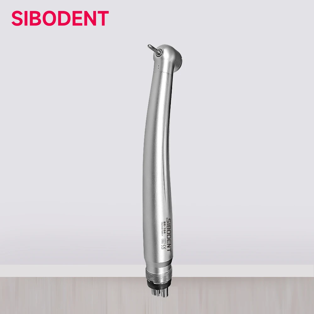 Dental High Speed Handpiece LED E-generator AZDENT Shadowless Ring Ceramic Ball Bearing Single Water Spray 2/4 Holes