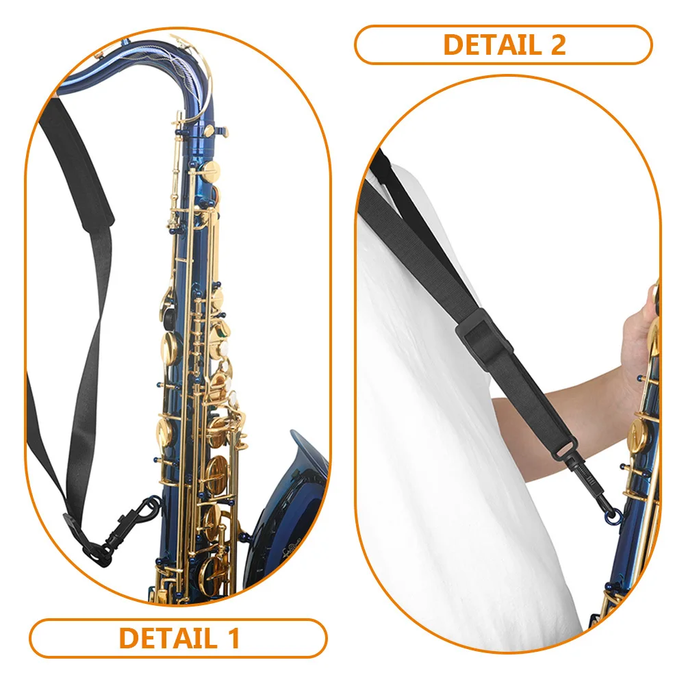 

Saxophone Neck Strap Adjustable Universal Sax Strap Harness For Alto Saxophone Durable Shoulder Belt Instrument Accessory