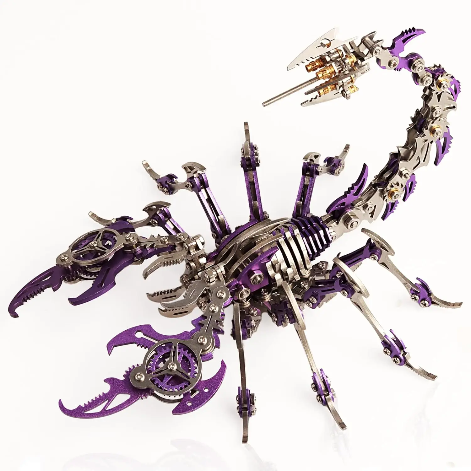 DIY Adult Puzzle Set Teen Mechanical Assembly Model Scorpion King 3D Stainless Steel Ornament
