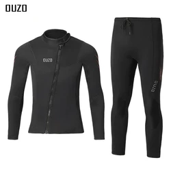 Traje de neopreno bajo el agua para hombre y mujer, traje de buceo para Surf, chaqueta de pesca submarina, pantalones, equipo de esnórquel, 3MM