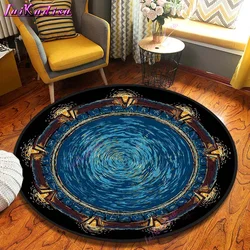 Stargate SG 1 Round Carpet Movie Non-slip Doormat Area Rug Science Fiction Chairmat Play Mat for Playroom Bedroom Kids Room