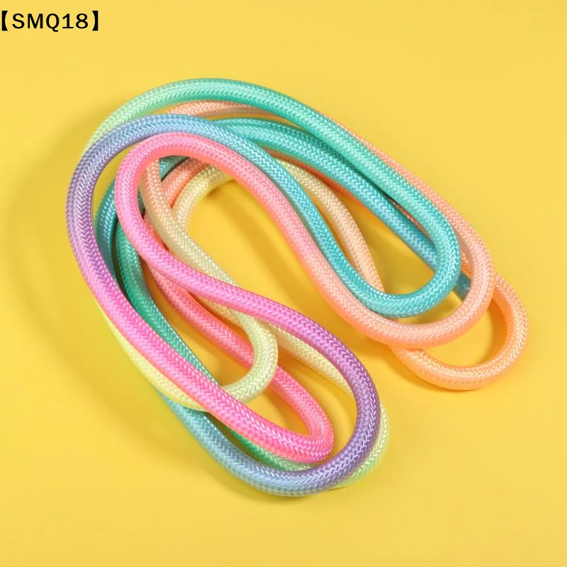 Gymnastics Arts Rope Jumping Rope Fitness Rainbow Color Sports Training Rope Rhythmic Gymnastics Rope Sport Tool【SMQ】