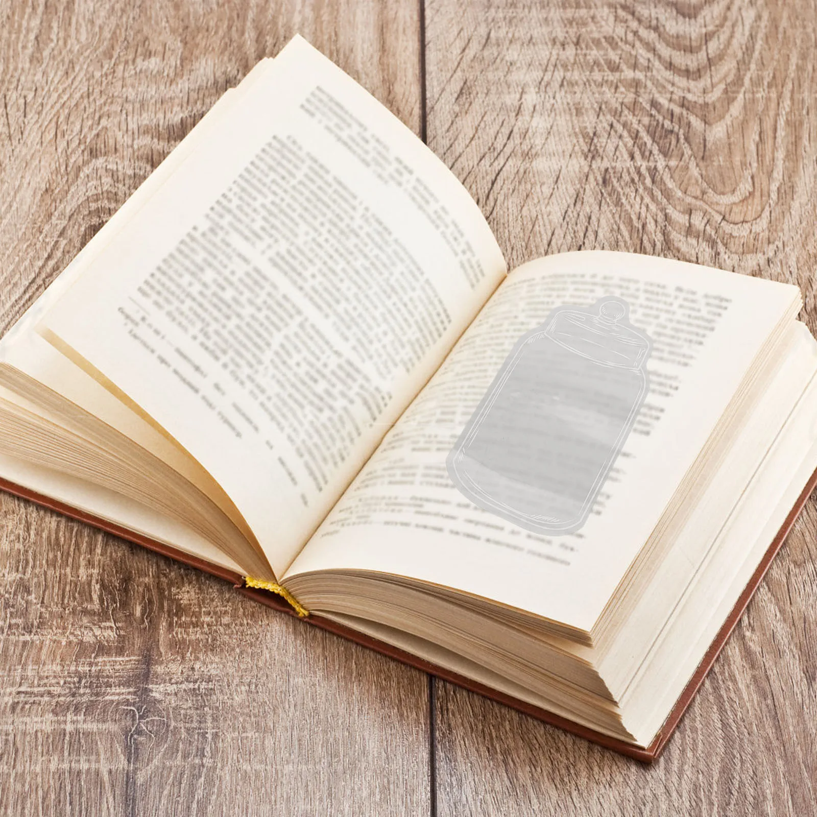 

Clear Transparent PET Blank Bookmarks Dried Flower Craft Kit Waterproof Adhesive Stickers for Journals