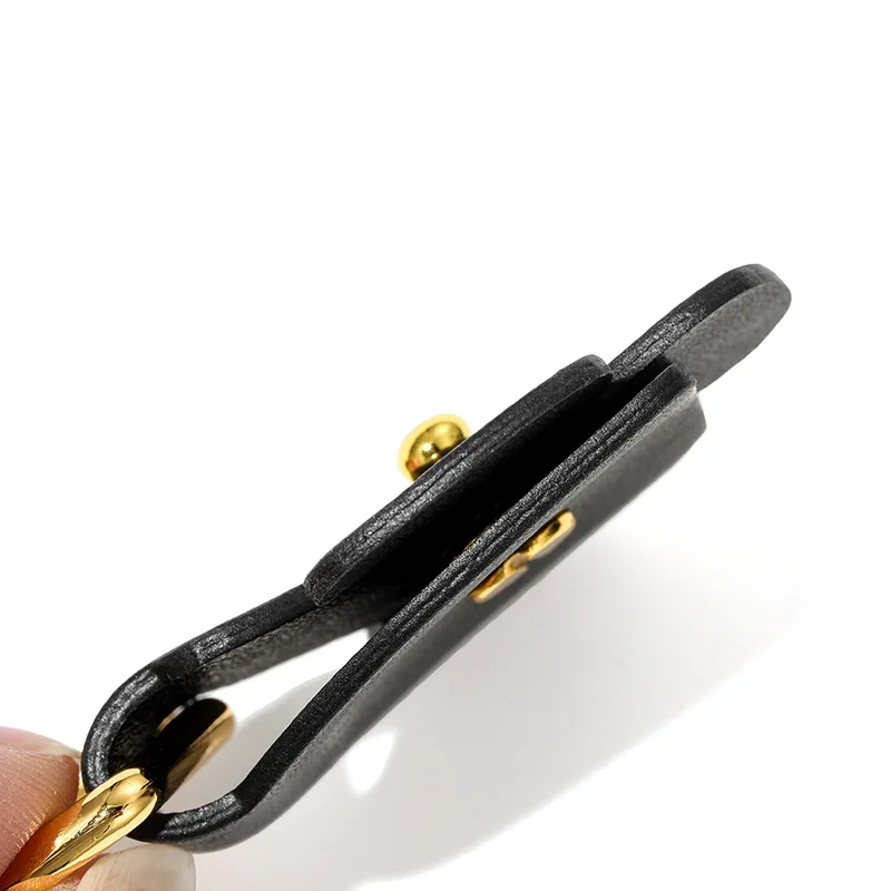 1 Para Pierwszej Klasy Skórzanych Uchwytów Bocznych z Licowej Skóry Bydlęcej do Torebki Projektanta, Paska na Ramię, Ochraniacz Pierścienia do Noszenia, Podkładka Ochronna