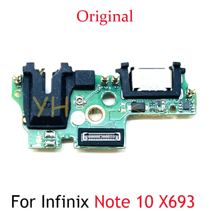 

10 шт. для Infinix Note 10 Pro X693 X695 зарядная Плата USB Dock Port гибкий кабель, запчасти для ремонта