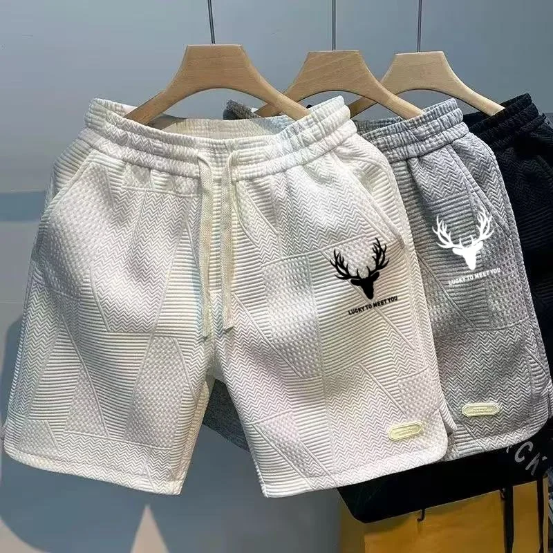 New trend men's shorts, fashionable casual shorts, summer running sports pants, hip-hop style, suitable for both men and women