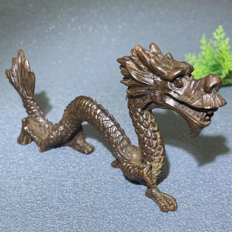 Solid Chinese Dragon Green Dragon Ornaments Zodiac Dragon Ornaments Study Pen Holder Pen Rest Paperweight Study Room Decoration