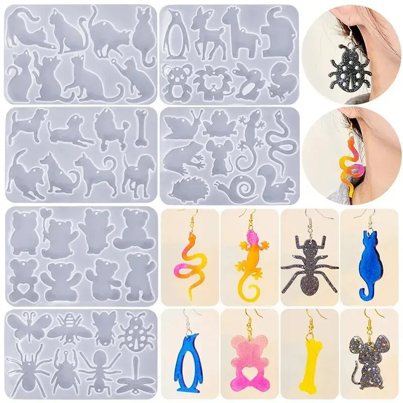 Decoration Animal Epoxy Mold Animal Earring Jewelry Resin