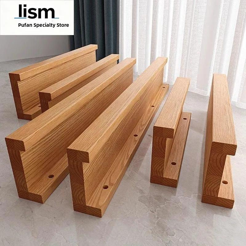 Wall-Mounted  Wood Shelf No-Drilling One-Board Wall Decorative Rack Layered Wall Partition Simple Style Customizable