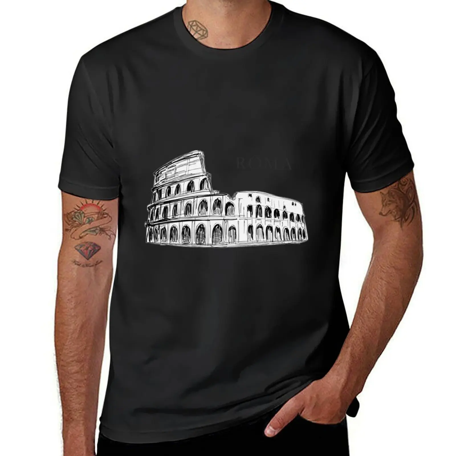 

Colosseum T-Shirt summer clothes oversizeds T-shirt men