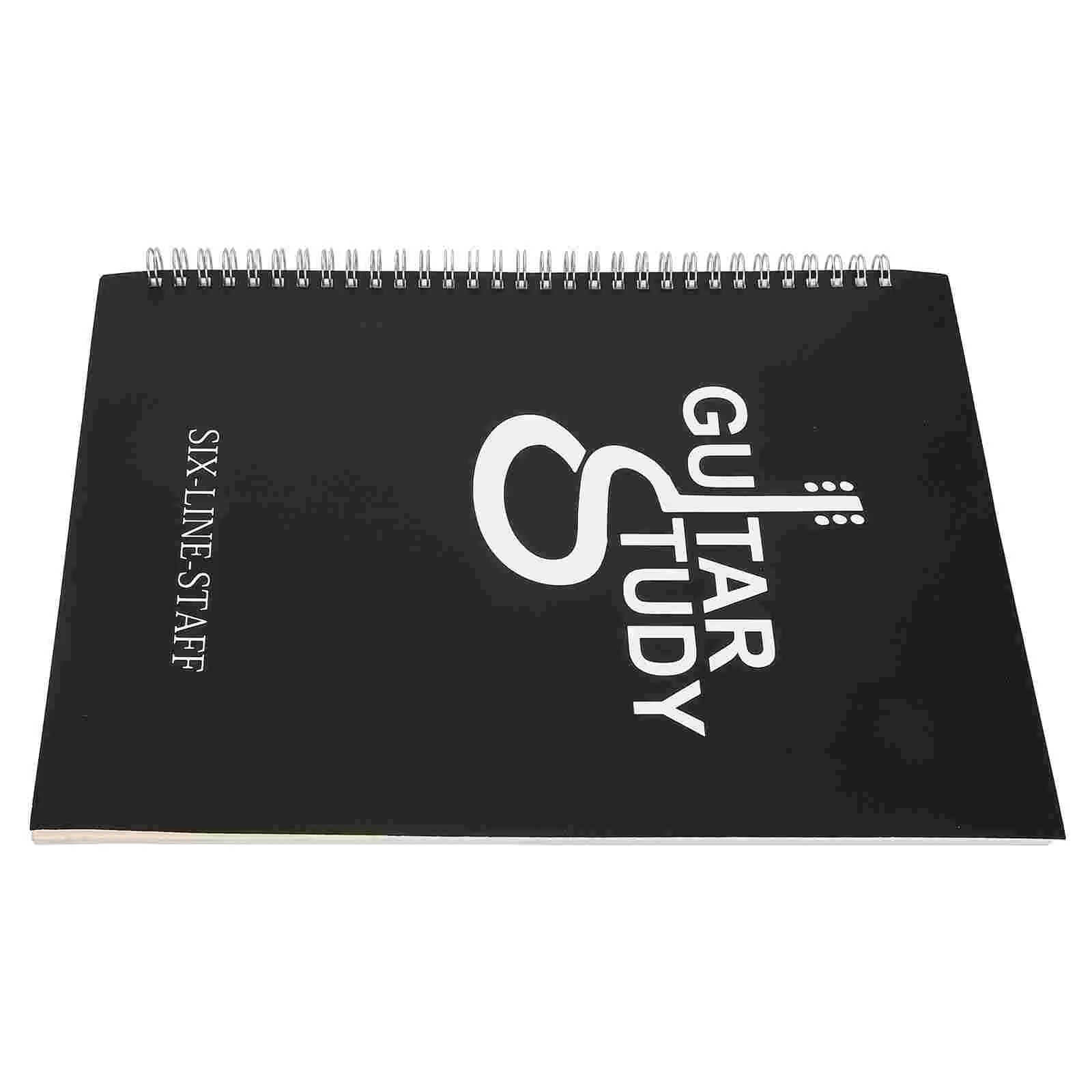 Guitar Tab Note Notebook Work Notebooks for Portable Music Double Offset Paper Coil Six-line