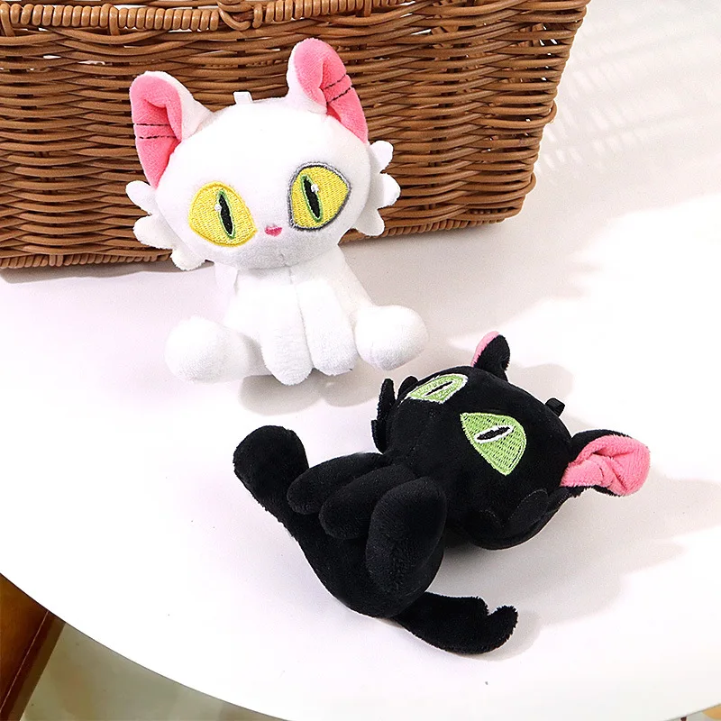 Daijin Cat and Sadaijin Black Cat Plushie Soft Stuffed Animal Doll Suzume No Tojimari Toy Birthday Gift for Baby Kids