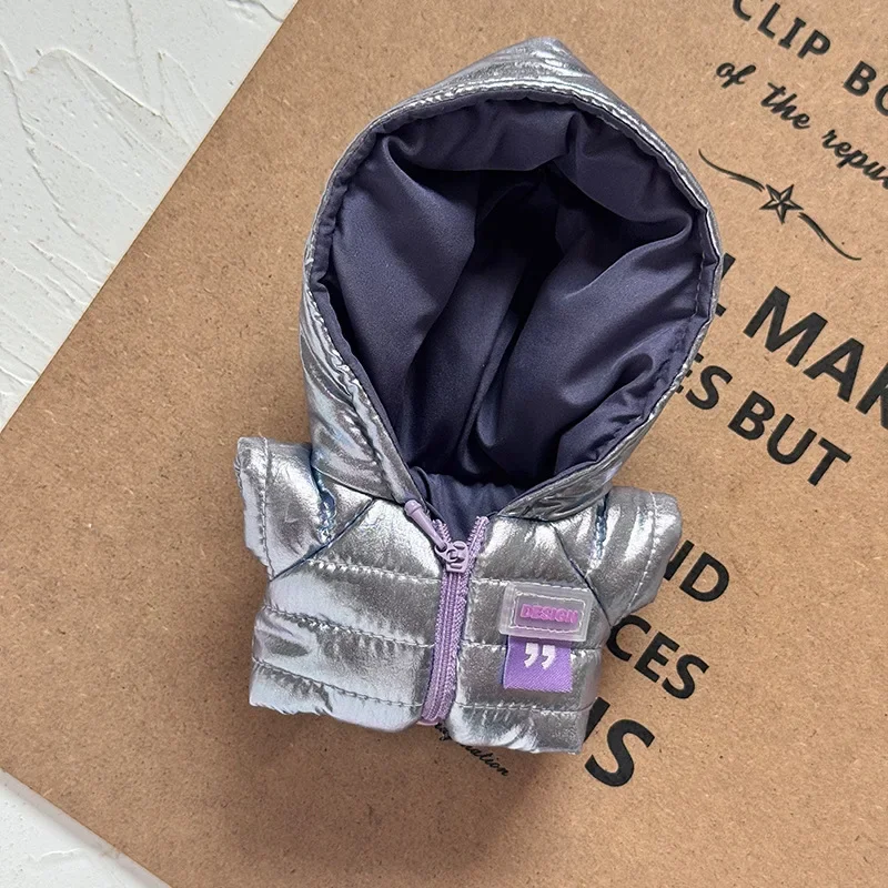 مناسبة ل 17 سنتيمتر Labubu دمية الخبز الملابس Labubu القطن دمية دمية الملابس الشتاء الملابس القطنية دمية هدايا العيد #5