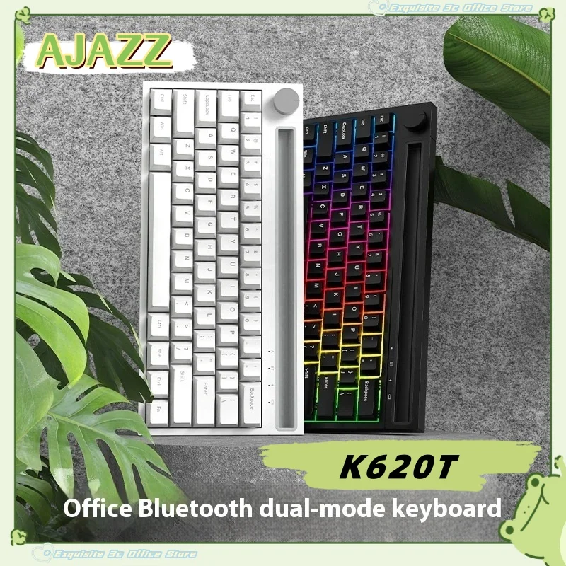 

Ajazz K620t 62Keys 2-Mode Bluetooth Wireless Gaming Mechanical Keyboard Mobile Phone Laptop Keyboard Multi-Scene Universal