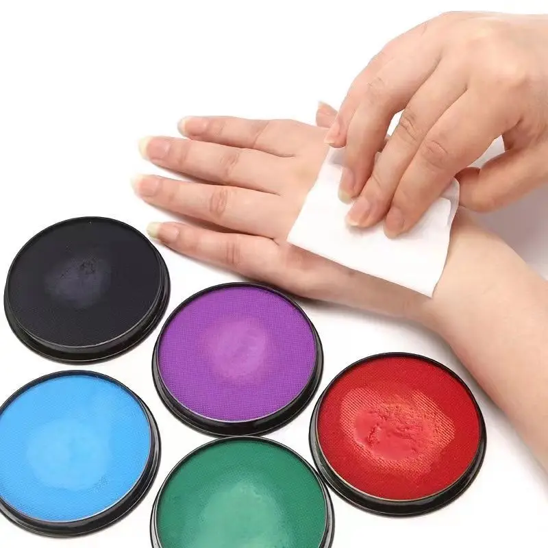Kit de pintura facial de 12 colores: maquillaje lavable a base de agua para Halloween y escenario, acabado nacarado mate no tóxico, alta pigmentación