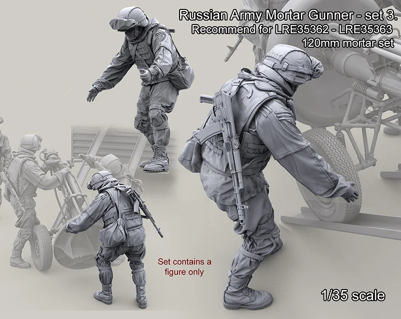 

1/35 Resin Figure model kits Russian Army Mortar Gunner Unassembled and unpainted 1232