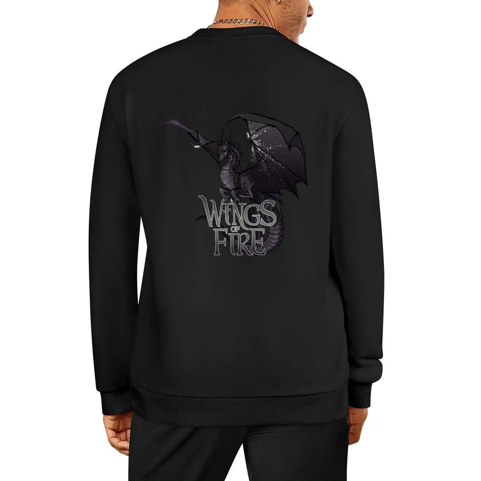 

Wings Of Fire - Nightwing Dragon Pullover male clothes autumn men's coat sports sweatshirt man