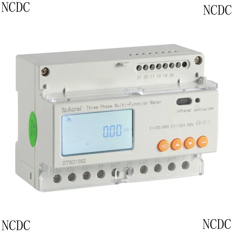 Acrel DTSD1352 Three Phase Bidirectional Energy Meter KWH 220V/380V RS485 Modbus-RTU Sungrow Inverter
